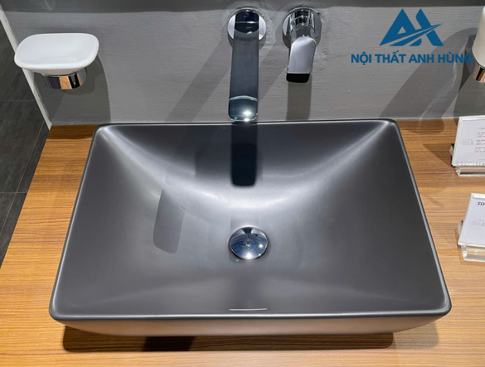 Chậu rửa lavabo đặt bàn TOTO LT1735#MBL màu đen mờ