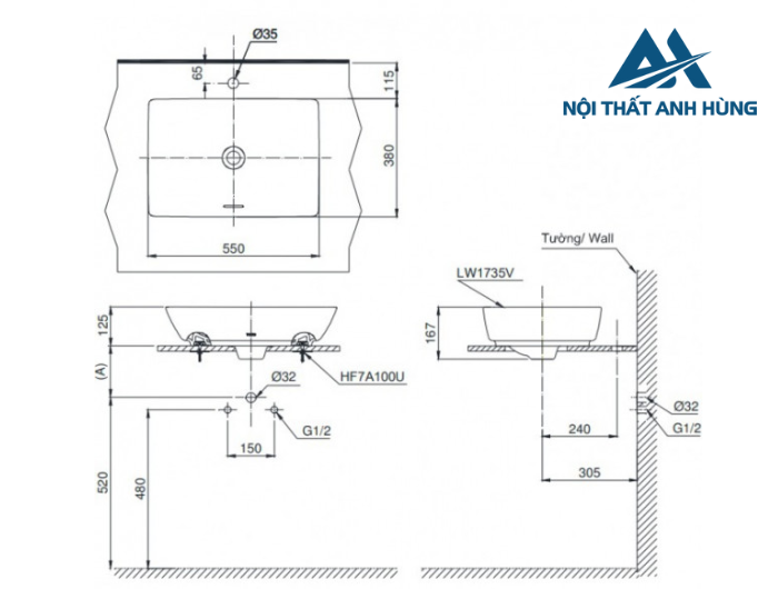 Chậu rửa lavabo đặt bàn TOTO LT1735#MBL màu đen mờ