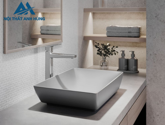 Chậu rửa lavabo đặt bàn TOTO LT1735#MGR màu xám mờ