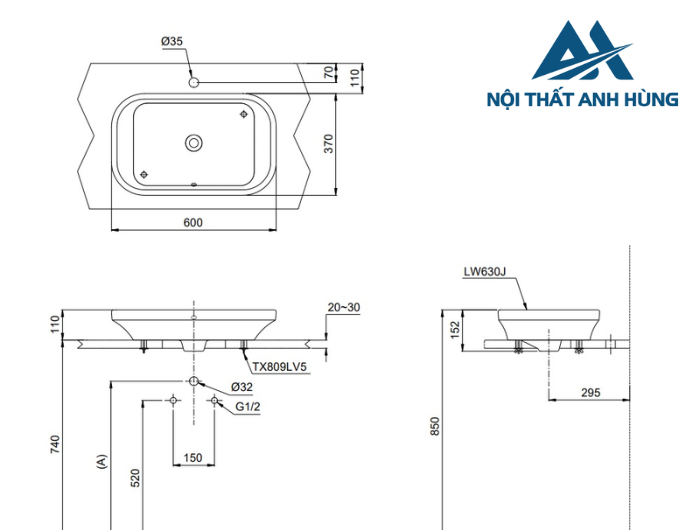 Chậu rửa lavabo đặt bàn TOTO LW630JDW/F#MDR màu cam vàng