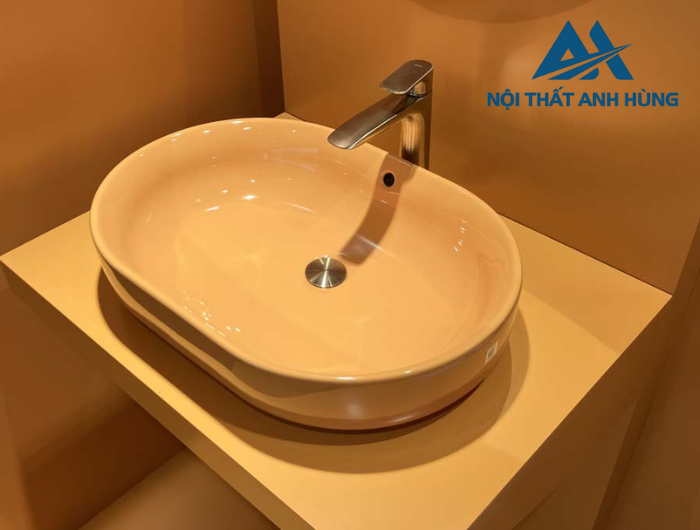 Chậu rửa lavabo đặt bàn TOTO LW896JW/F#MDR màu cam vàng