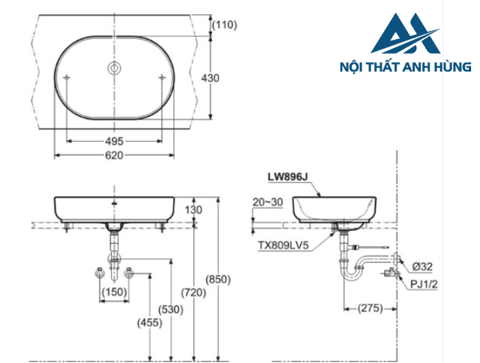 Chậu rửa lavabo đặt bàn TOTO LW896JW/F#MDR màu cam vàng