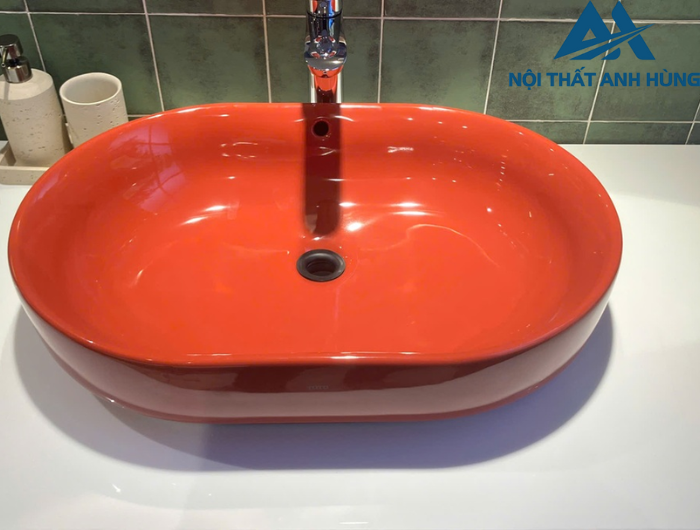 Chậu rửa lavabo đặt bàn TOTO LW896JW/F#SCR màu đỏ