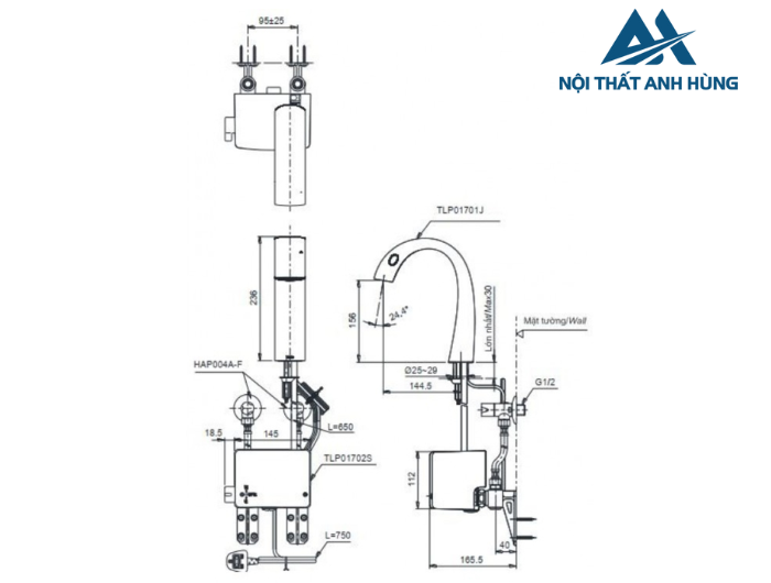 Vòi lavabo cảm ứng TOTO TLP01701J Matsu