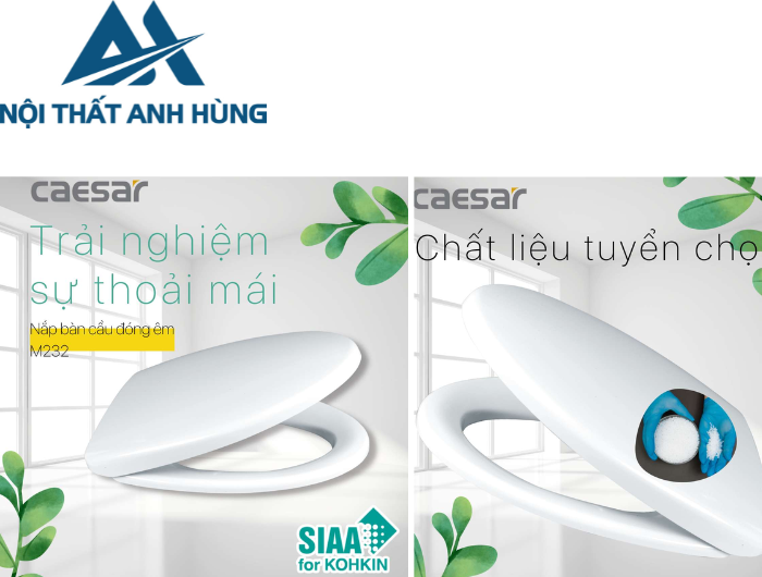 Nắp Êm Bàn Cầu CAESAR M232 (CD1340 CD1345 CD1348 CD1375)
