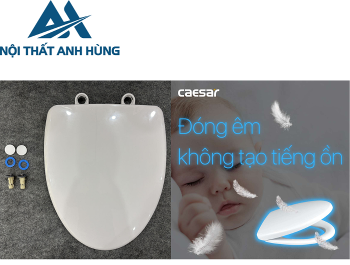 Nắp Êm Bàn Cầu CAESAR M232 (CD1340 CD1345 CD1348 CD1375)