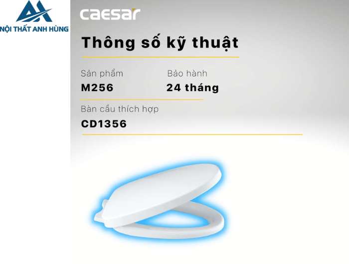 Nắp Êm Bàn Cầu CAESAR M256 (CD1356)