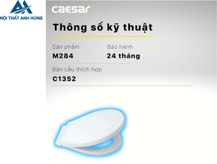 Nắp Êm Bàn Cầu Trẻ Em CAESAR M284 (C1352)
