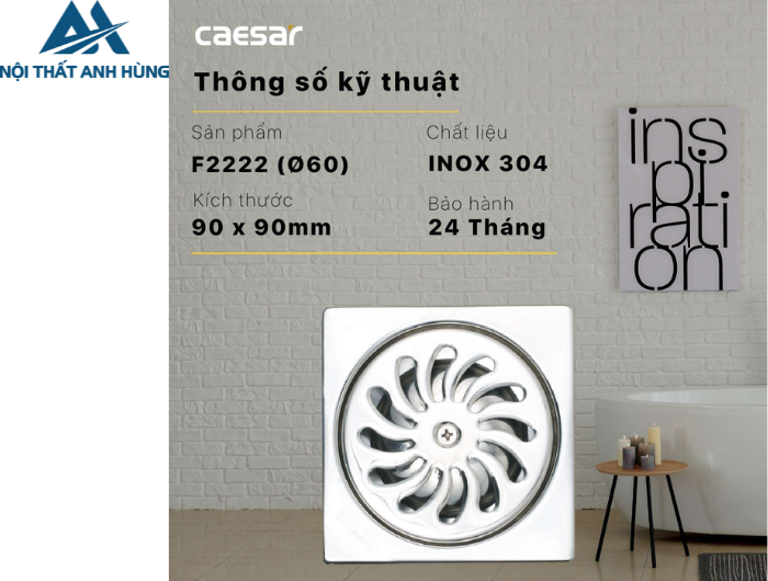 Thoát Sàn CAESAR F2222 (Ø60)