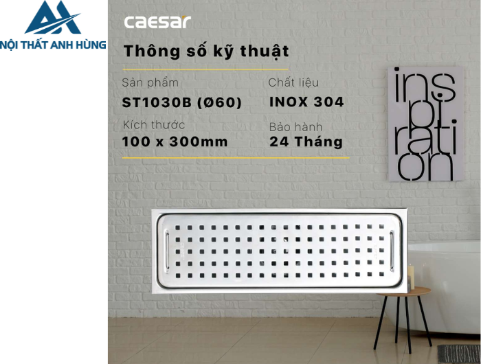 Thoát Sàn CAESAR ST1030B (Ø60)