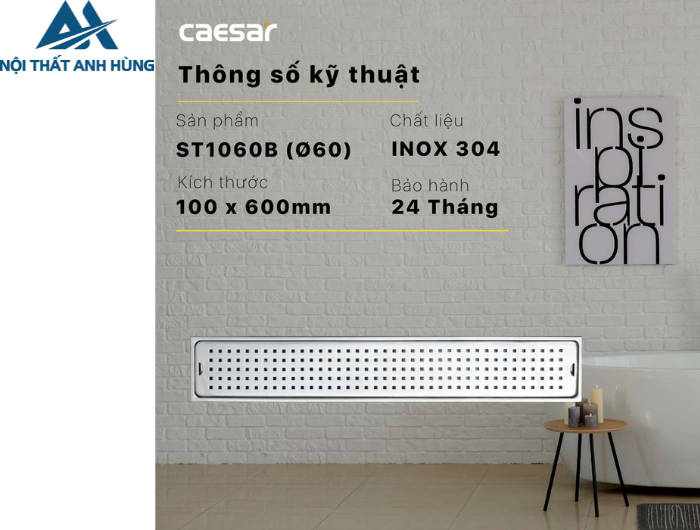 Thoát Sàn CAESAR ST1060B (Ø60)