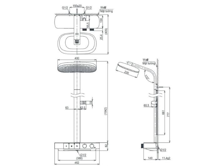 Sen Cây Nhiệt Độ Toto TBW14SD0A Dòng G
