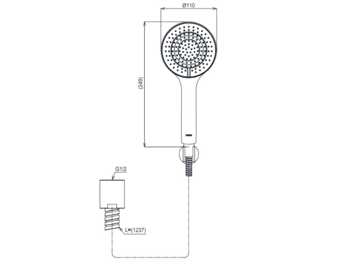 Tay sen tắm TOTO TBW09010V 3 chế độ