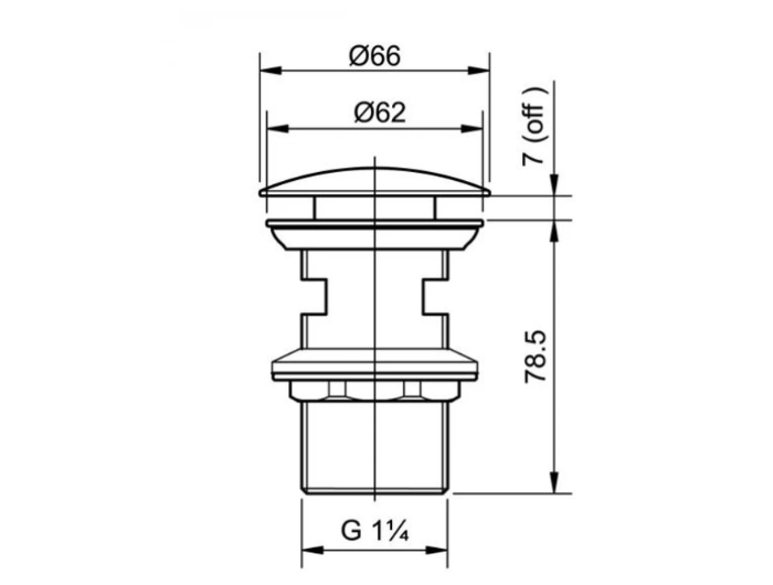 Trụ Xả Nhấn Cho Lavabo TOTO T6JV6#BFG Màu Vàng Pháp Mờ