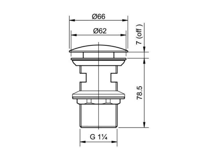 Trụ Xả Nhấn Cho Lavabo TOTO T6JV6#BRG Màu Vàng Hồng