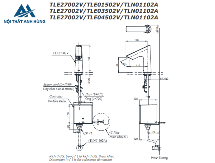 Vòi lavabo cảm ứng TOTO TLE27002V
