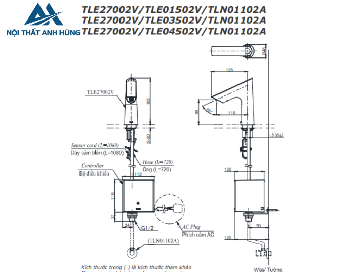 Vòi lavabo cảm ứng TOTO TLE27002V TLE01502V TLN01103A TLE05701A