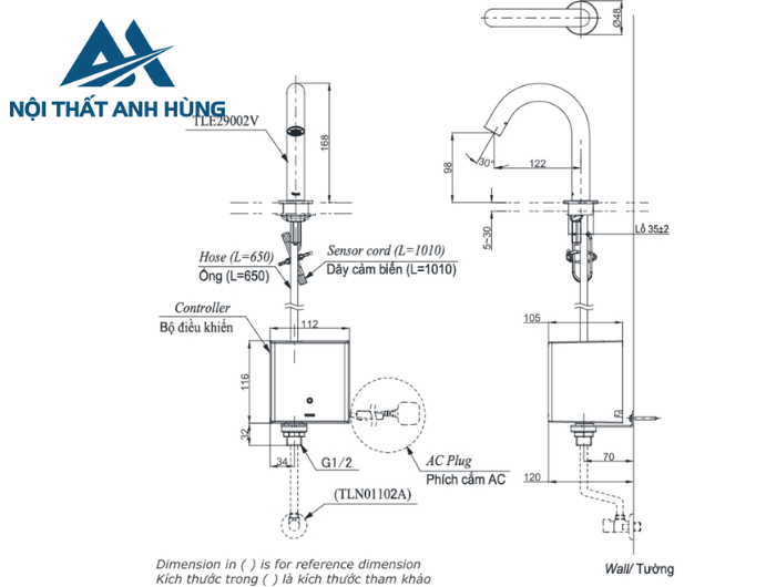 Vòi lavabo cảm ứng TOTO TLE29002V