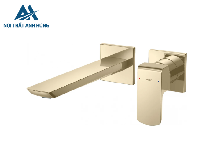 Vòi Lavabo Gắn Tường Màu Vàng Pháp Mờ TLG02311BB#BFG