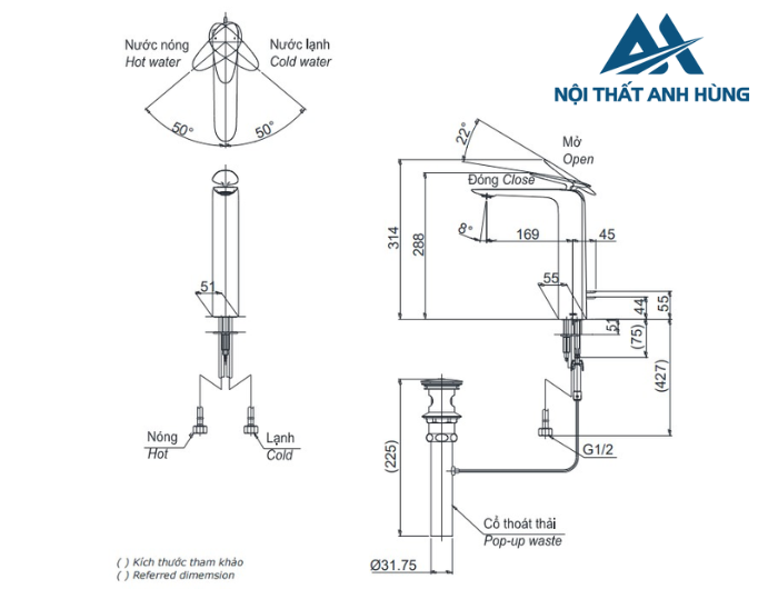 Vòi lavabo nóng lạnh ZA TOTO TLP03301A1