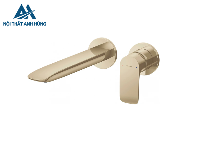 Vòi Lavabo TOTO Gắn Tường Màu Vàng Pháp Mờ TLG04310BB#BFG