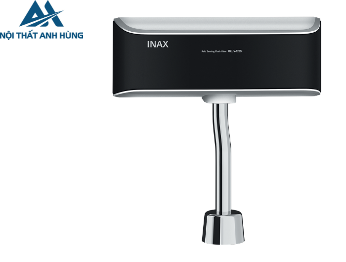 Van Xả Tiểu Cảm Ứng Inax OKUV-120S(B)-0.5DC Dùng Pin 0.5 Lít
