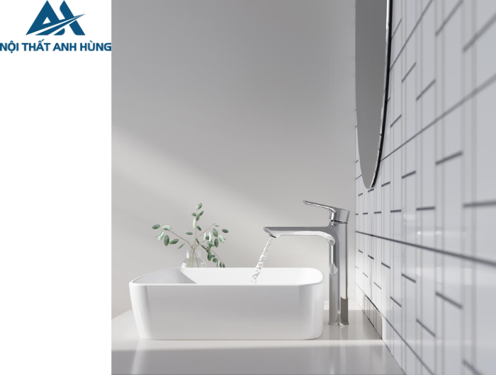Vòi Lavabo Inax LFV-612SH-2 Nóng Lạnh Thân Cao Gồm Nút Chặn Nước