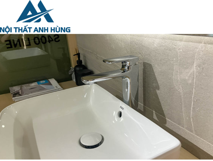 Vòi Lavabo Inax LFV-632SH-2 Nóng Lạnh Thân Cao Gồm Nút Chặn Nước