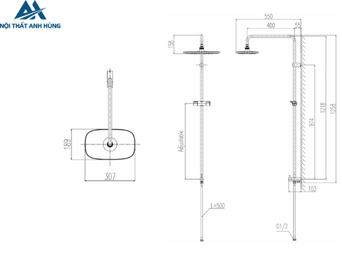 Thân Sen Cây INAX BFV-CL3 Tắm Đứng