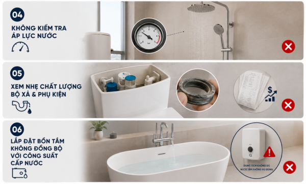 10 Sai Lầm Khi Chọn Thiết Bị Vệ Sinh Khiến Bạn Tốn Thêm Hàng Chục Triệu
