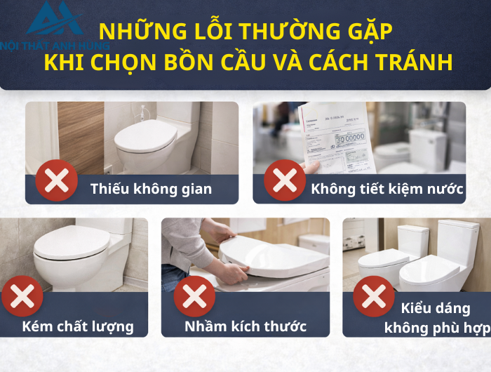 Những Lỗi Thường Gặp Khi Chọn Bồn Cầu & Cách Tránh