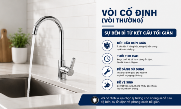 So sánh vòi rửa chén rút dây và vòi thường – nên chọn loại nào? 