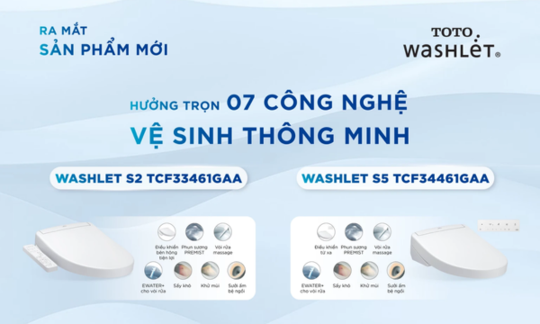 TOTO RA MẮT BÀN CẦU THÔNG MINH WASHLET G5A VÀ THẾ HỆ WASHLET® MỚI: NÂNG TẦM KHÔNG GIAN SỐNG