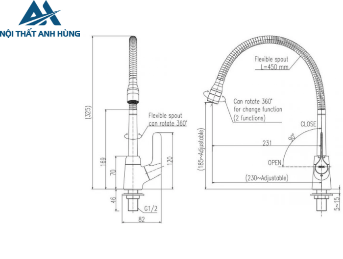 Vòi bếp lạnh INAX SFV-18