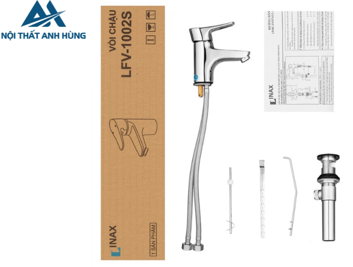 Vòi chậu lavabo nóng lạnh INAX LFV-1002S