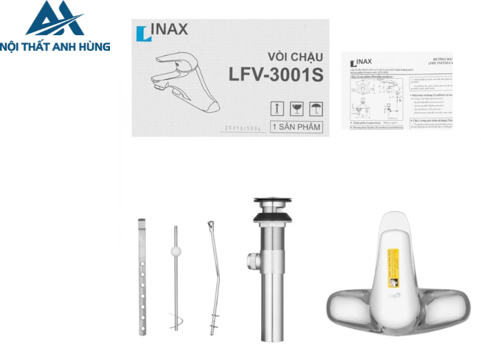 Vòi chậu lavabo nóng lạnh INAX LFV-3001S