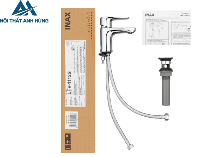 Vòi Lavabo Inax LFV-1112S Nóng Lạnh Cao Cấp