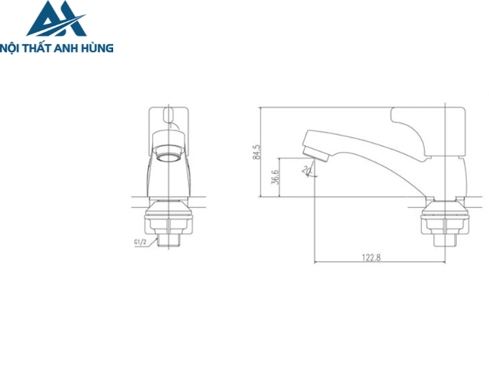Vòi Lavabo Lạnh Inax LFV-13BP