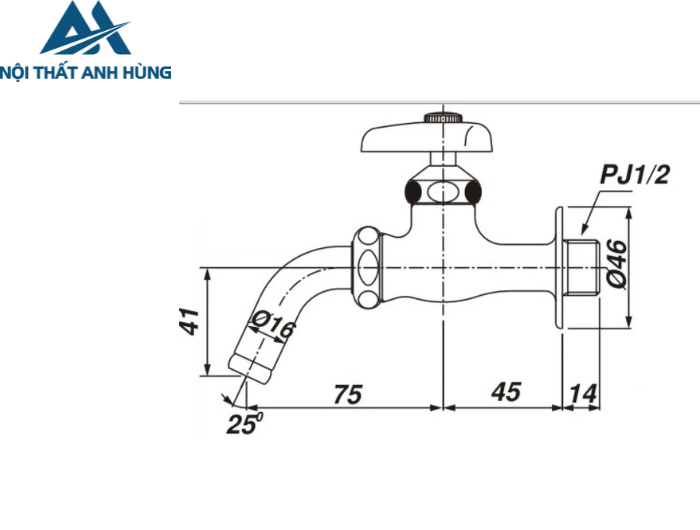 Vòi Nước Lạnh Inax LF-7R-13