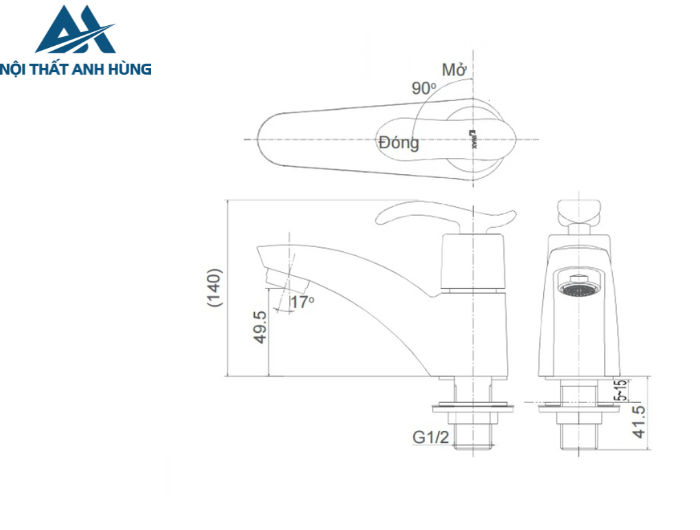 Vòi Nước Lạnh Lavabo Inax LFV-11A