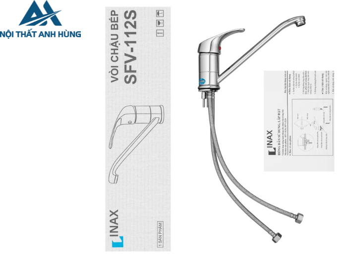 Vòi Nước Rửa Chén Nóng Lạnh Inax SFV-112S