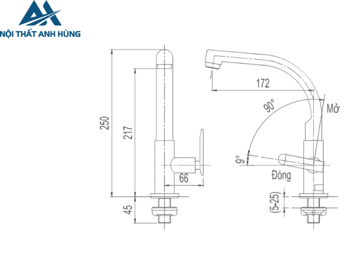 Vòi Rửa Bát Nước Lạnh Inax SFV-29