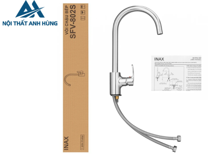 Vòi Rửa Chén Inax SFV-802S Nóng Lạnh