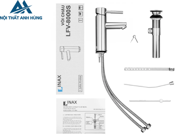 Vòi Rửa Lavabo Inax LFV-8000S Nóng Lạnh