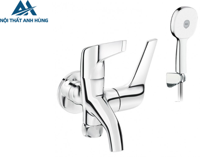 Vòi Sen Lạnh Inax BFV-17-8C Tay Sen Tăng Áp Mạ Crom
