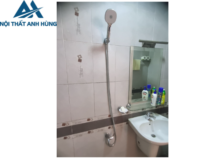 Vòi Sen Lạnh Inax BFV-17-8C Tay Sen Tăng Áp Mạ Crom