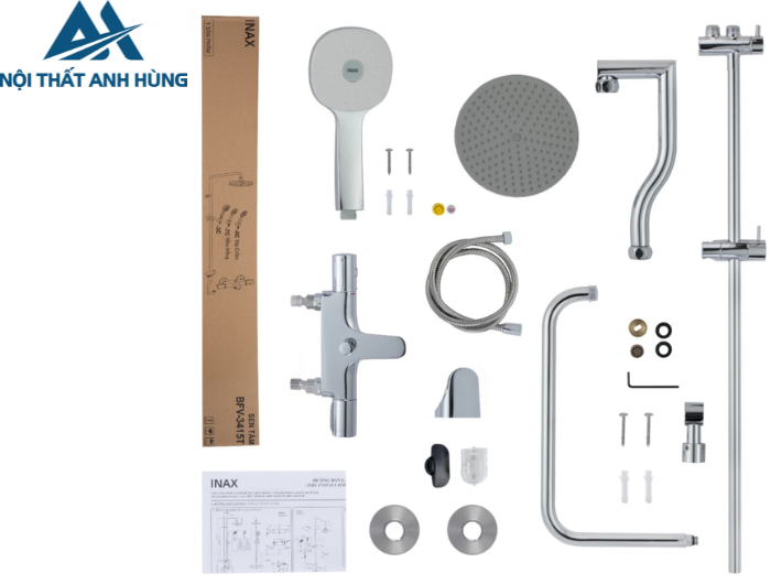 Vòi Sen Tắm Cây Inax BFV-3415T-7C Nhiệt Độ