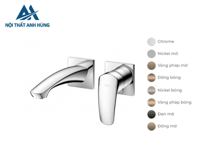 Vòi lavabo nóng lạnh gắn tường GM TOTO TLG09307BB