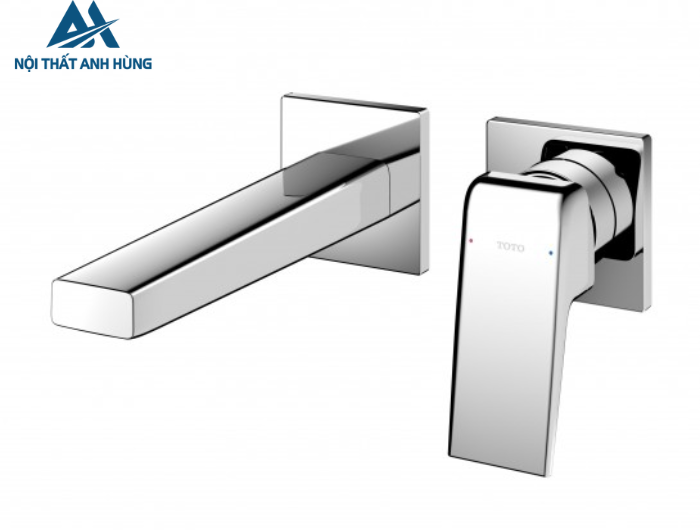 Vòi lavabo nóng lạnh gắn tường TOTO TLG10307BB