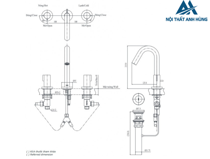 Vòi lavabo nóng lạnh TOTO TLG11201B